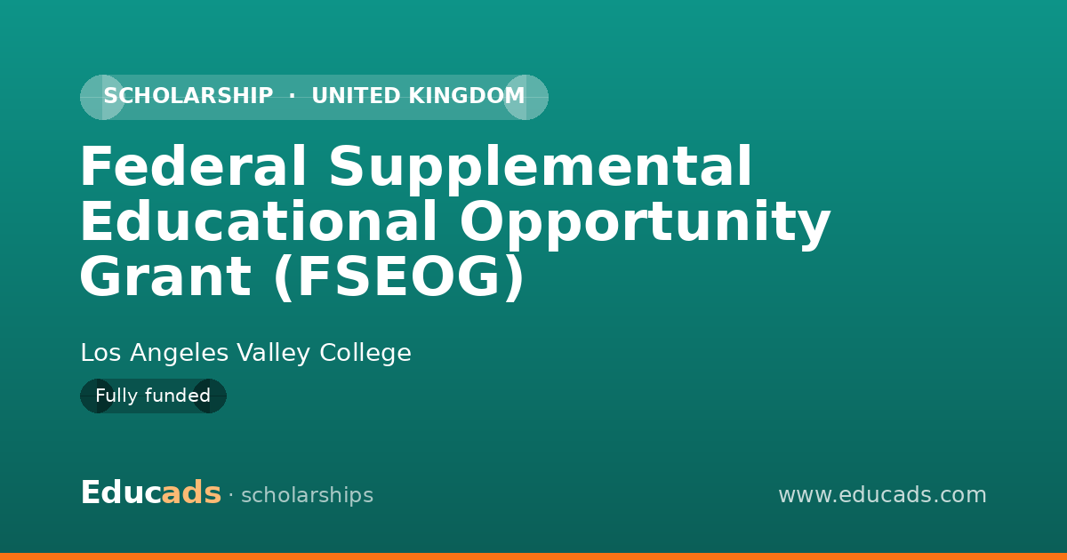 Federal Supplemental Educational Opportunity Grant (FSEOG) scholarship
