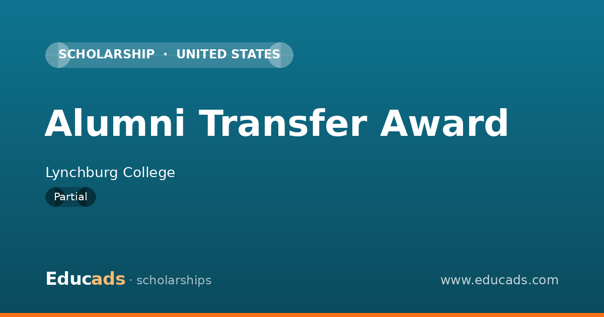Alumni Transfer Award scholarship