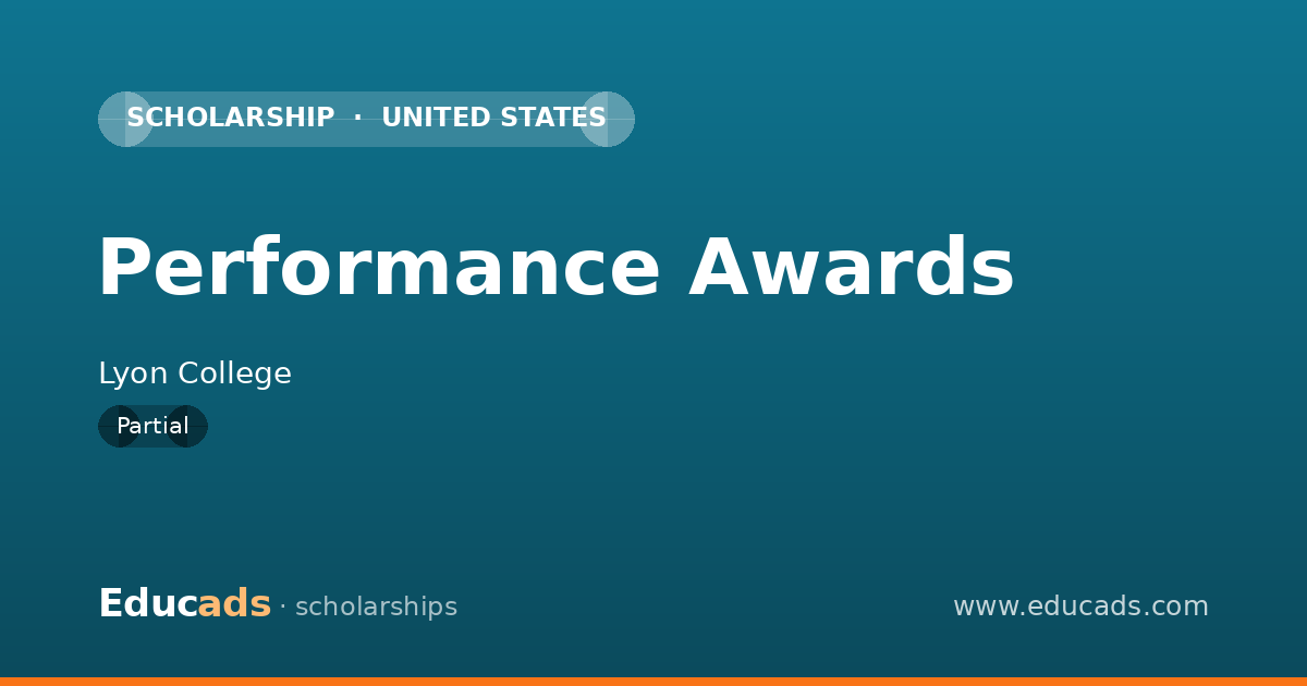 Performance Awards scholarship