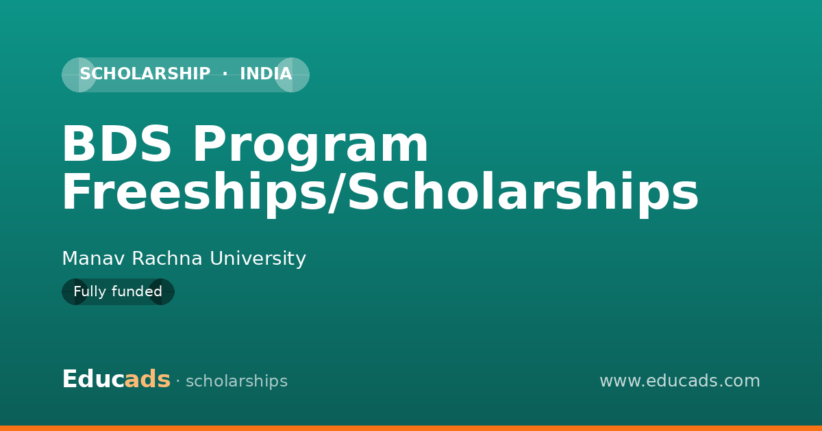 BDS Program Freeships/Scholarships scholarship