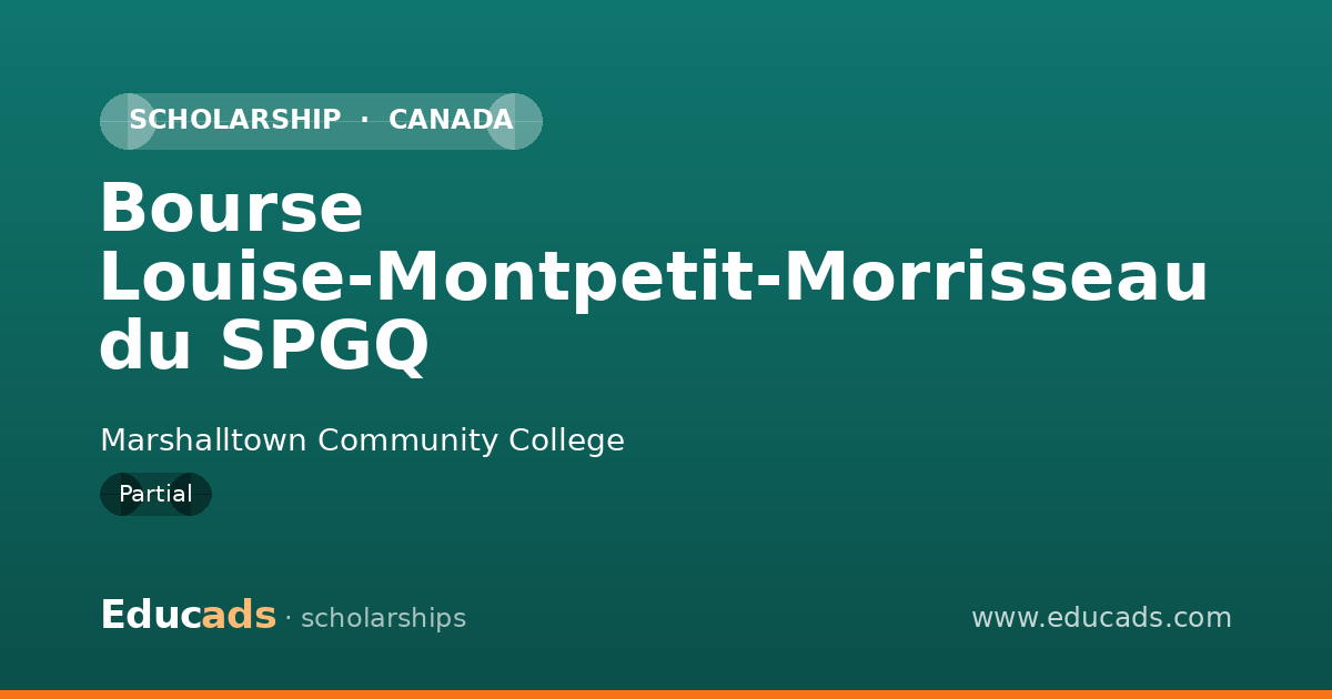 Bourse Louise-Montpetit-Morrisseau du SPGQ scholarship