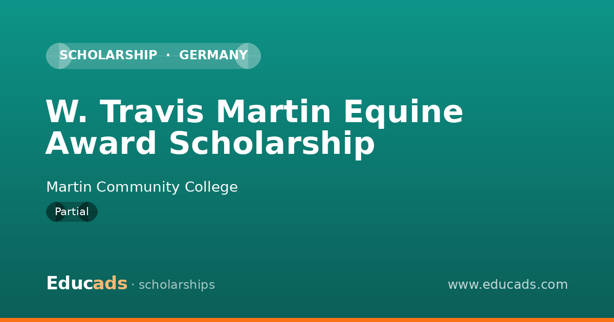W. Travis Martin Equine Award Scholarship scholarship