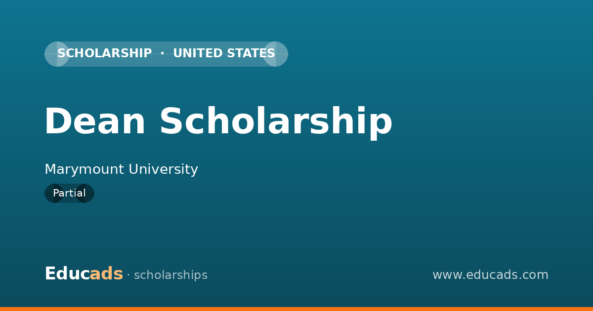 Dean Scholarship scholarship
