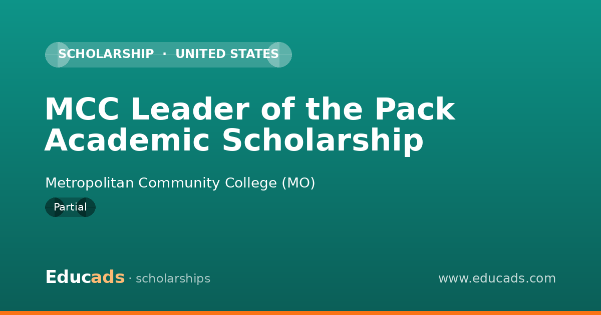 MCC Leader of the Pack Academic Scholarship scholarship