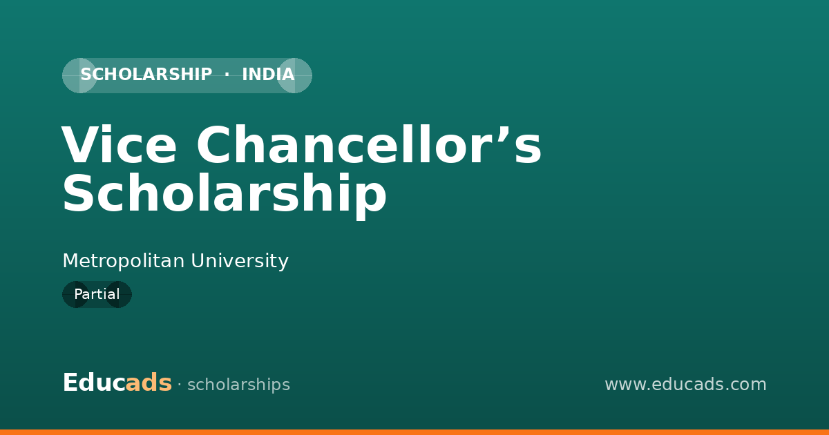 Vice Chancellor’s Scholarship scholarship