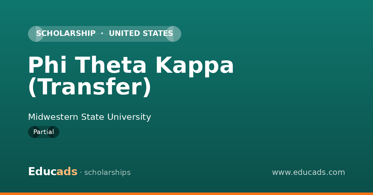 Phi Theta Kappa (Transfer) scholarship