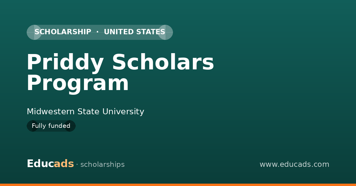 Priddy Scholars Program scholarship