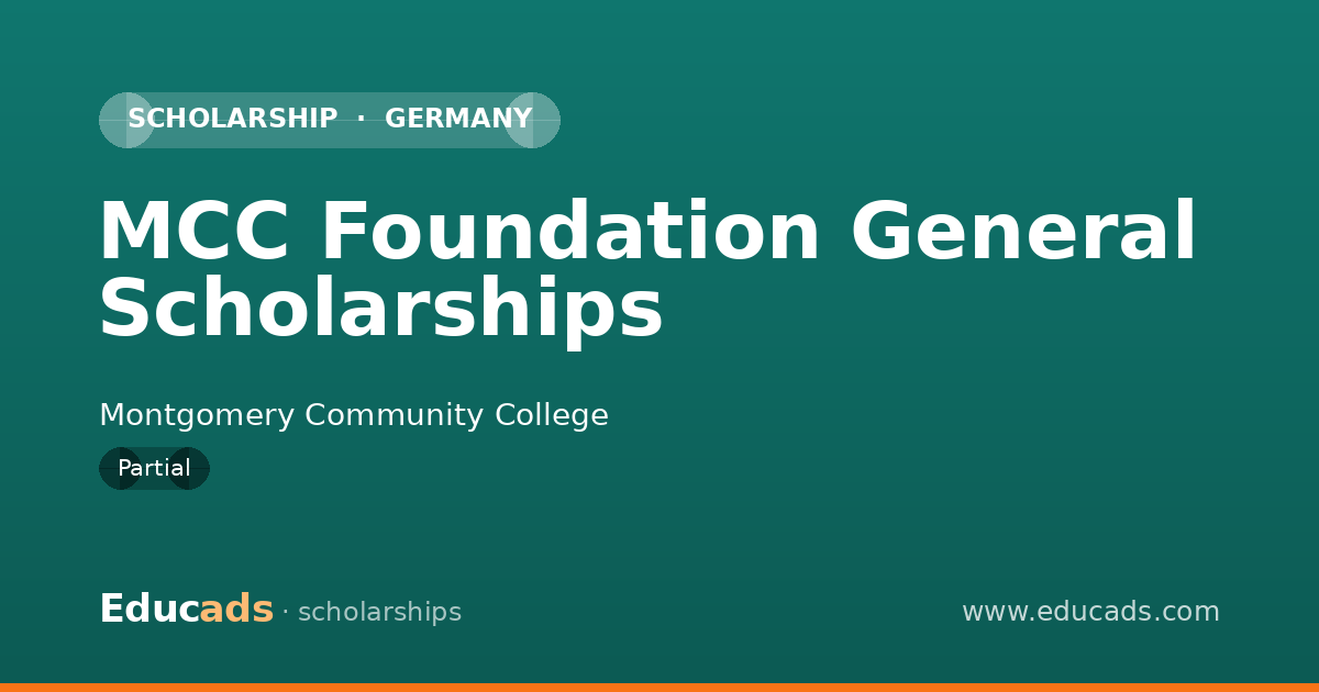 MCC Foundation General Scholarships scholarship