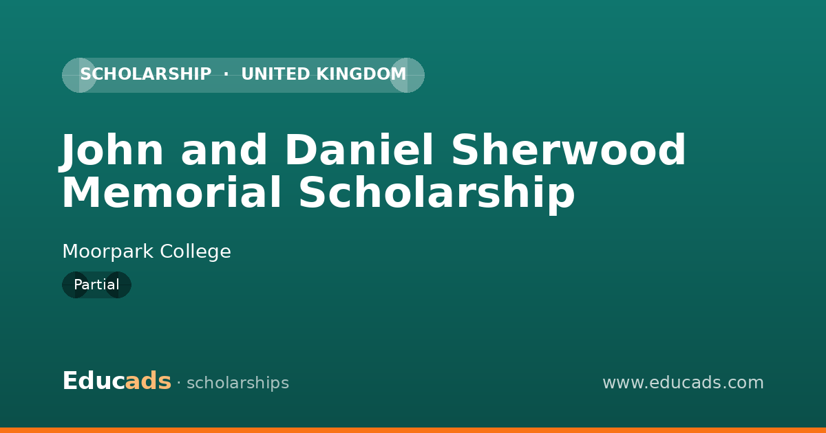 John and Daniel Sherwood Memorial Scholarship scholarship