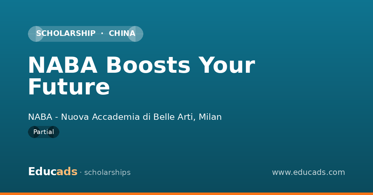 NABA Boosts Your Future scholarship
