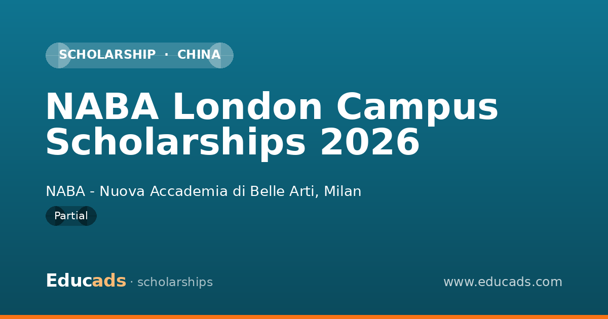 NABA London Campus Scholarships 2026 scholarship