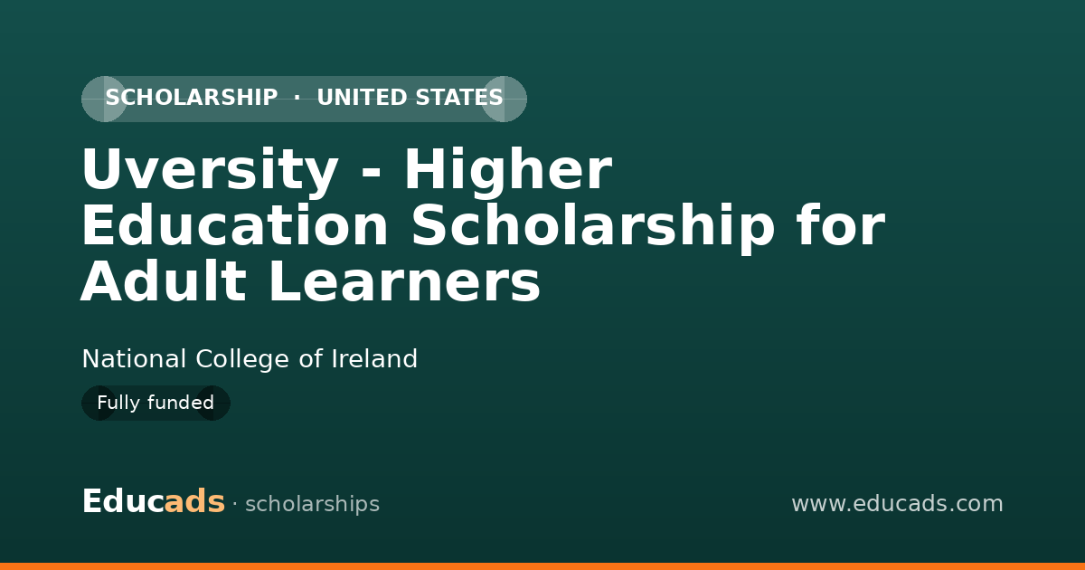 Uversity - Higher Education Scholarship for Adult Learners scholarship