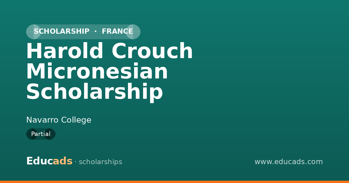 Harold Crouch Micronesian Scholarship scholarship
