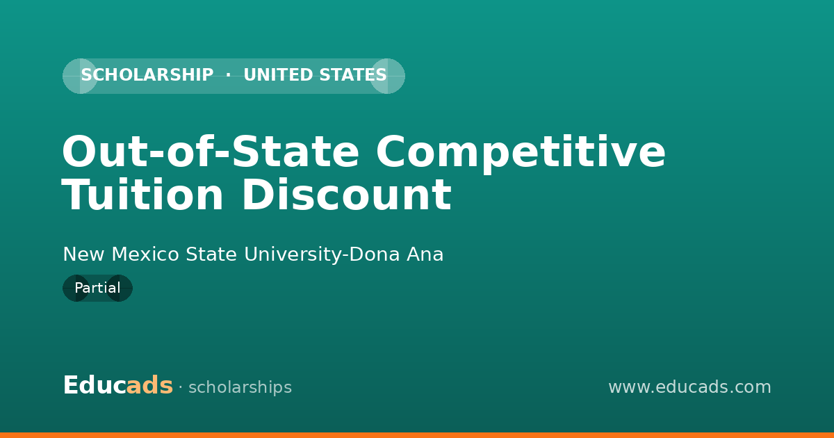 Out-of-State Competitive Tuition Discount scholarship