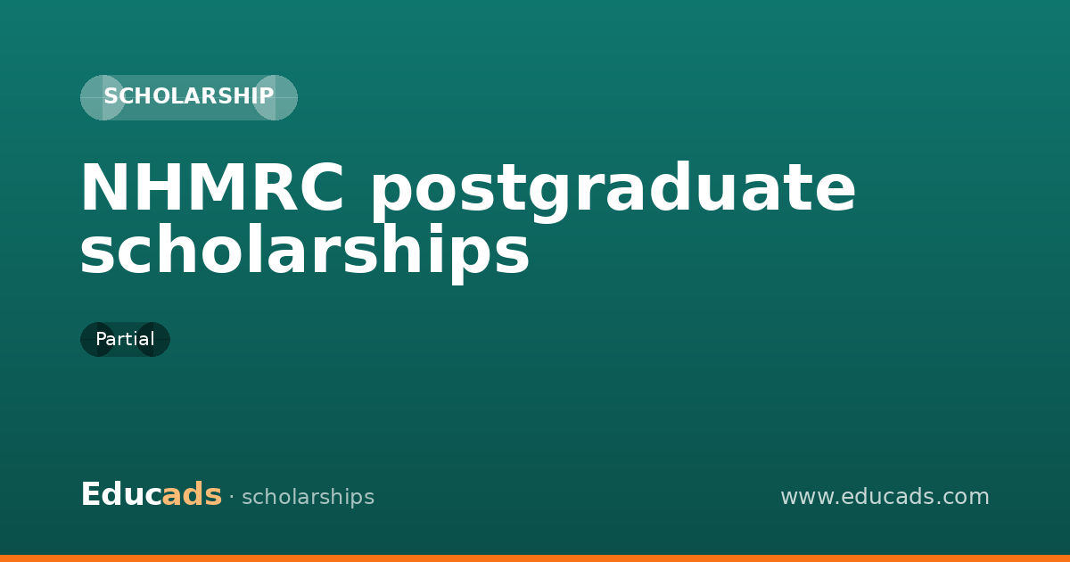NHMRC postgraduate scholarships scholarship