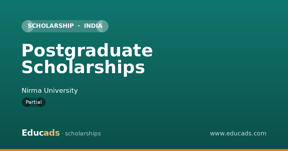 Postgraduate Scholarships scholarship