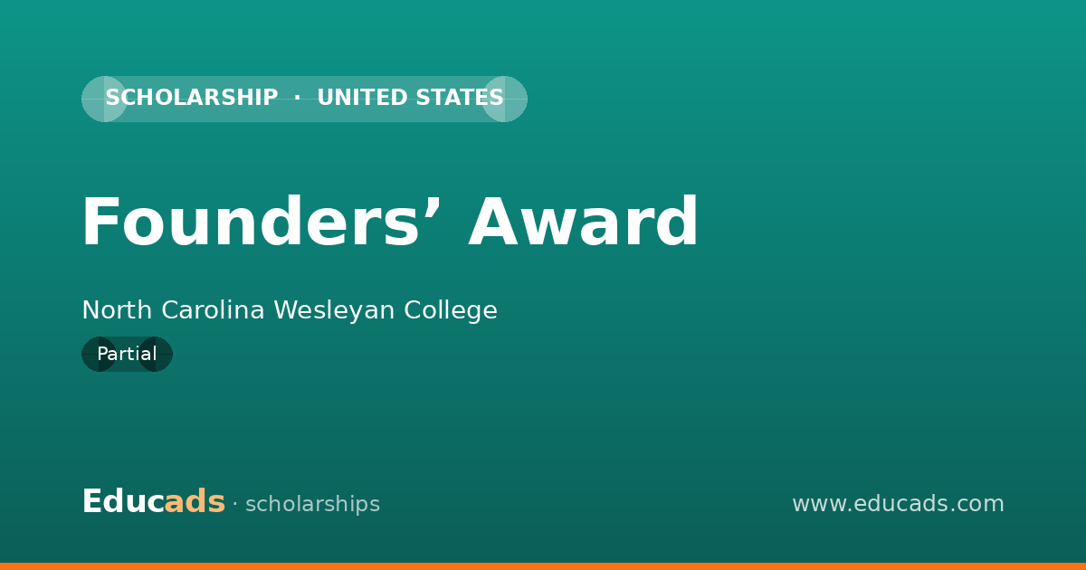 Founders’ Award scholarship