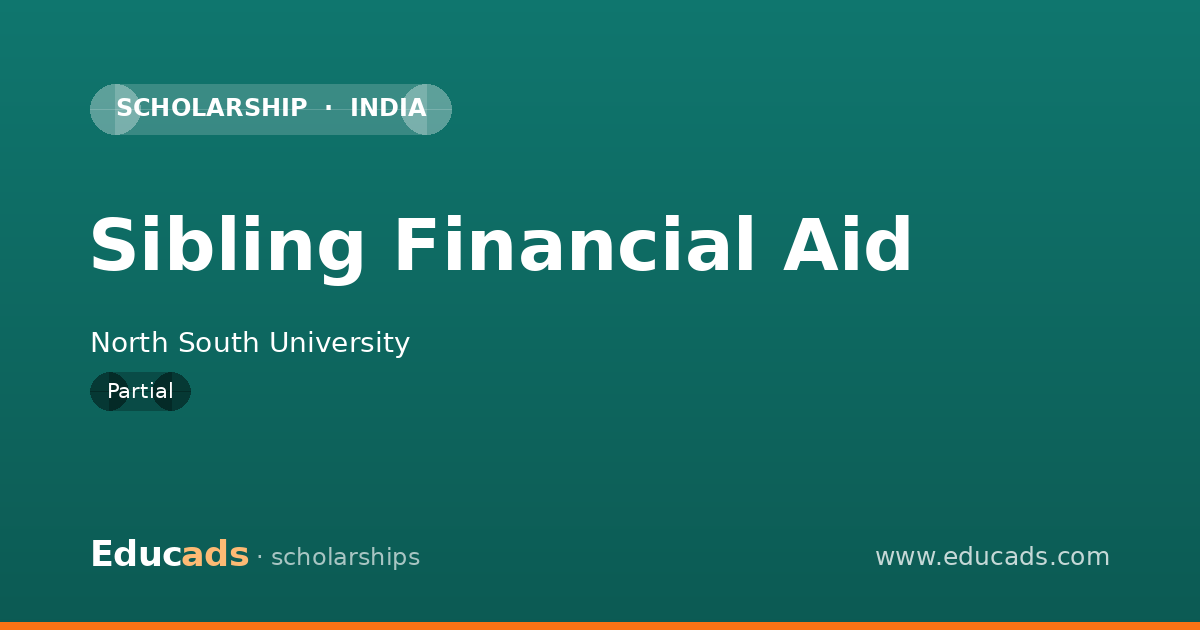 Sibling Financial Aid scholarship