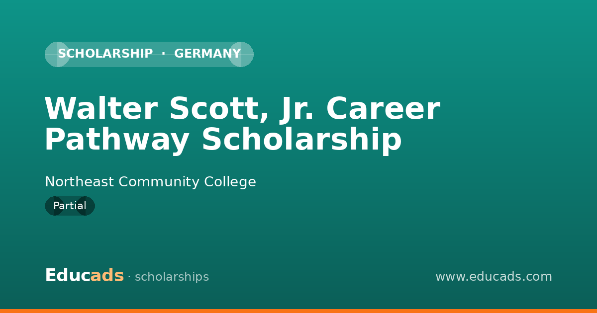 Walter Scott, Jr. Career Pathway Scholarship scholarship