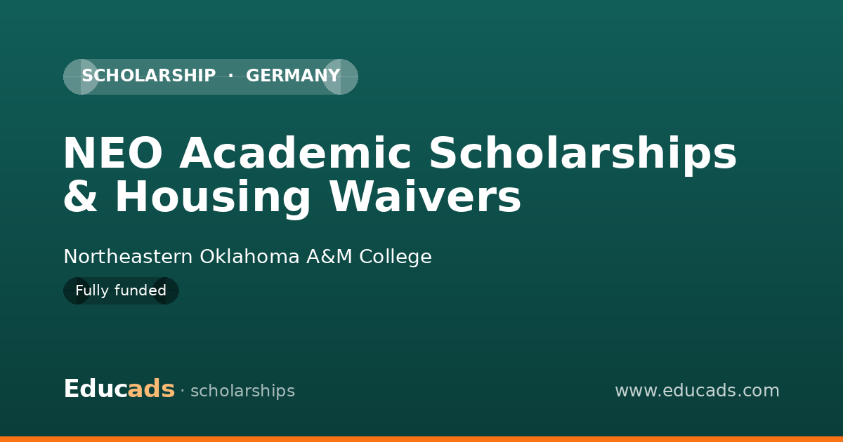 NEO Academic Scholarships & Housing Waivers scholarship