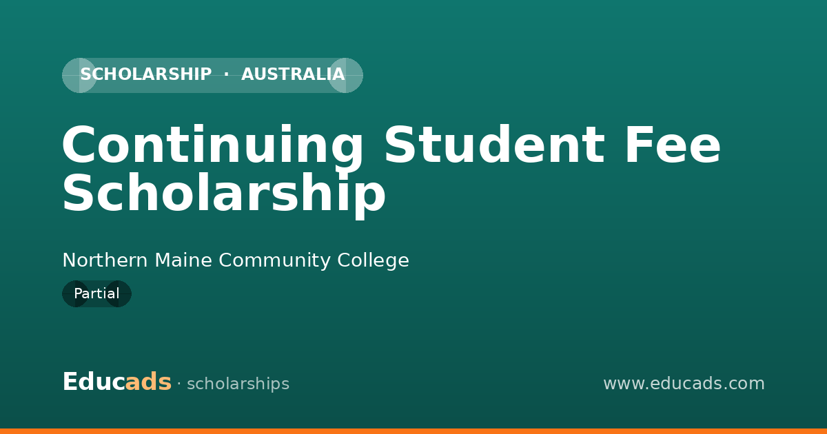 Continuing Student Fee Scholarship scholarship