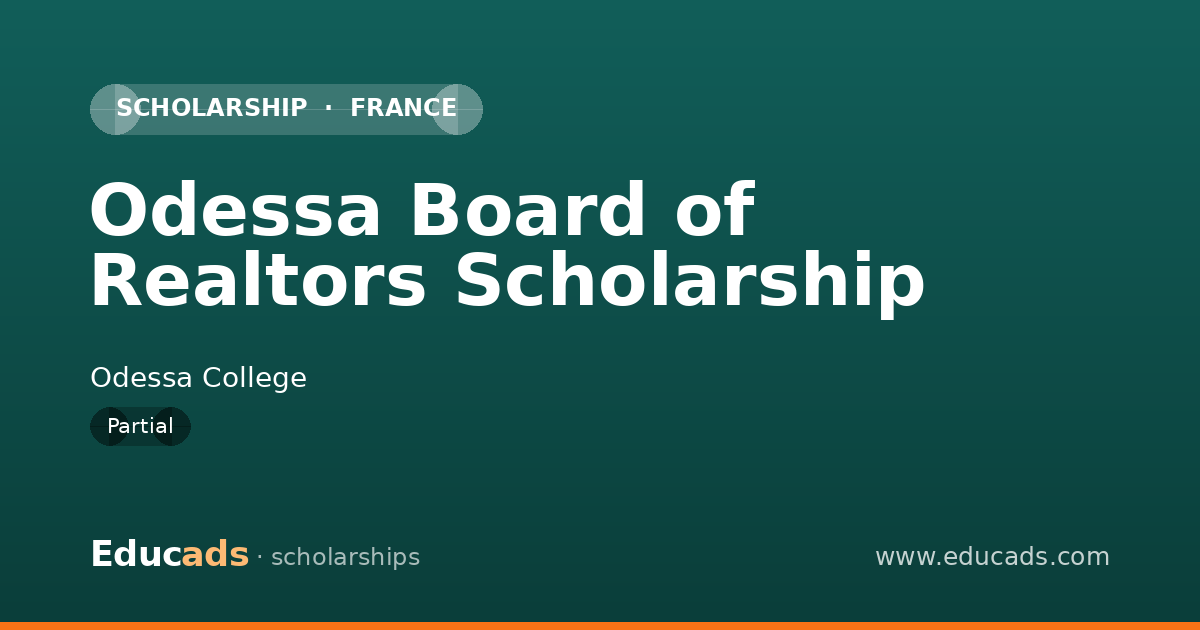 Odessa Board of Realtors Scholarship scholarship