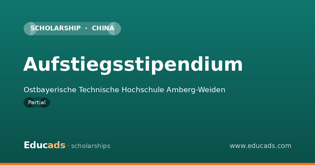 Aufstiegsstipendium scholarship