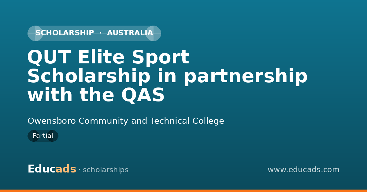 QUT Elite Sport Scholarship in partnership with the QAS scholarship