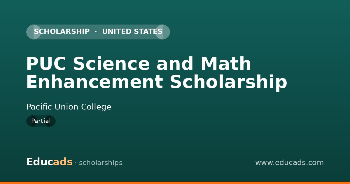 PUC Science and Math Enhancement Scholarship scholarship