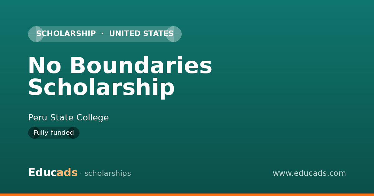 No Boundaries Scholarship scholarship