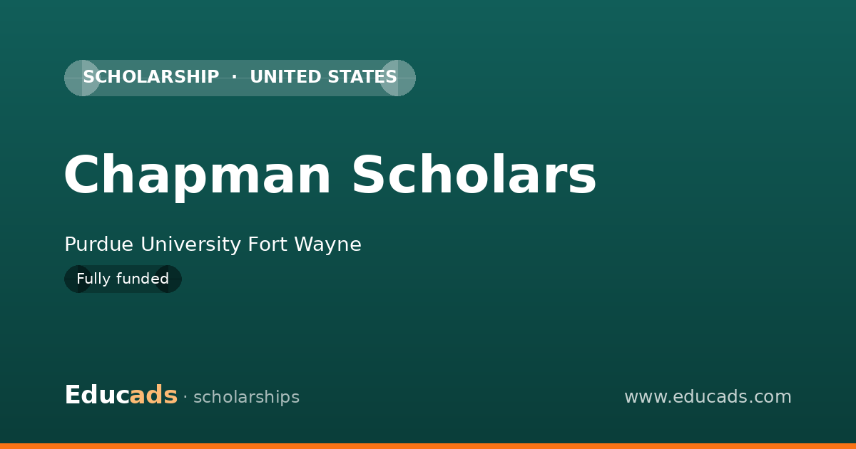 Chapman Scholars scholarship