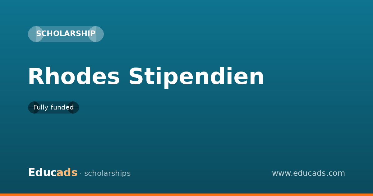 Rhodes Stipendien scholarship