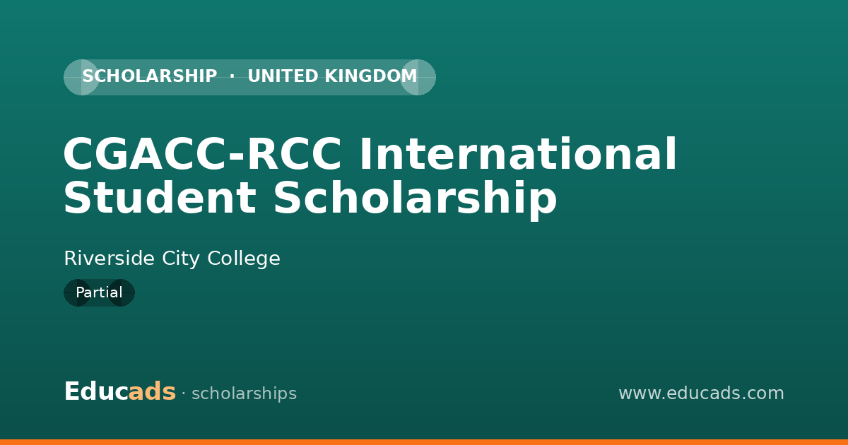 CGACC-RCC International Student Scholarship scholarship