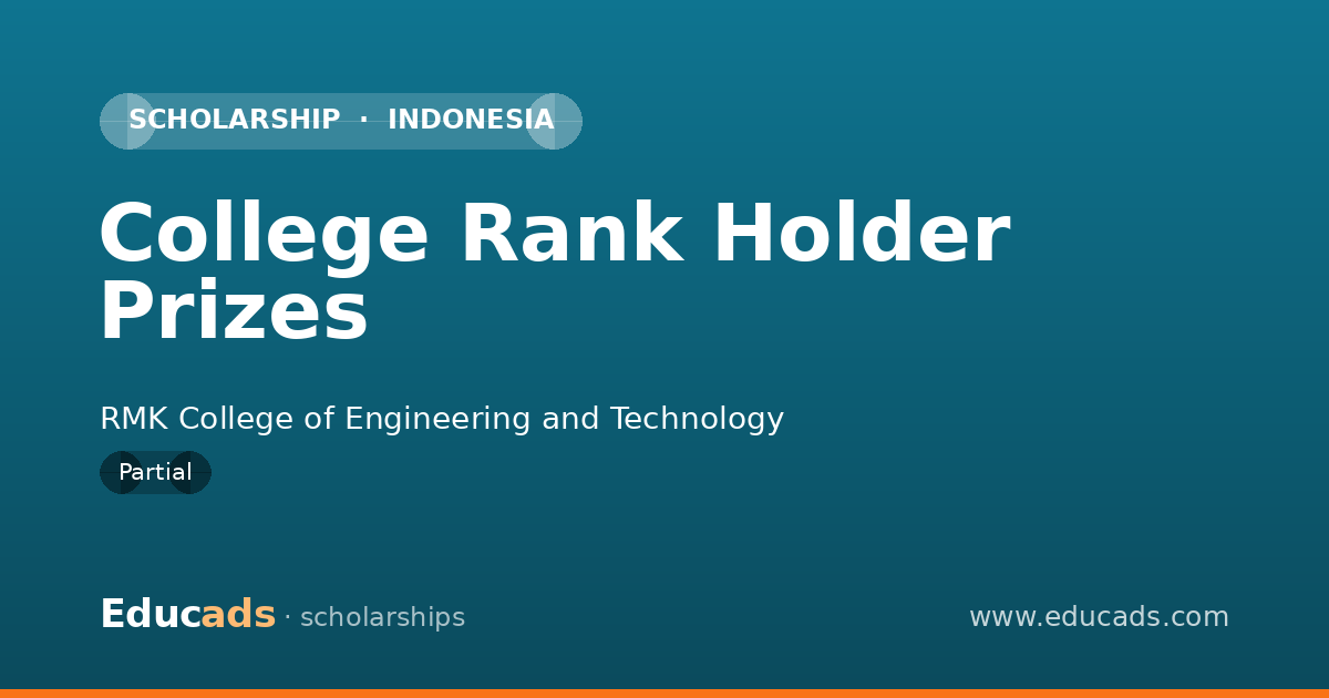 College Rank Holder Prizes scholarship