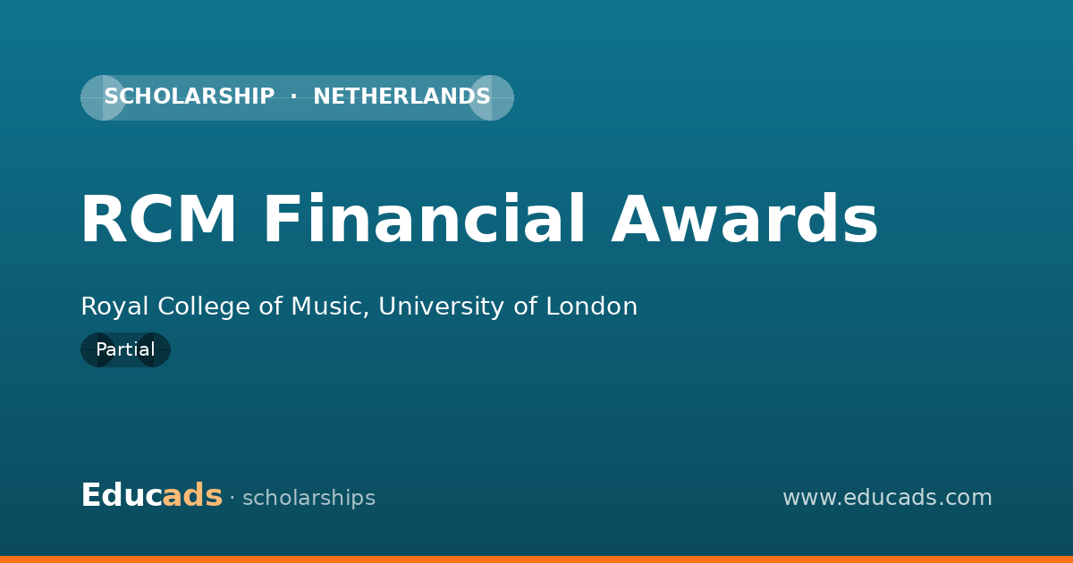 RCM Financial Awards scholarship