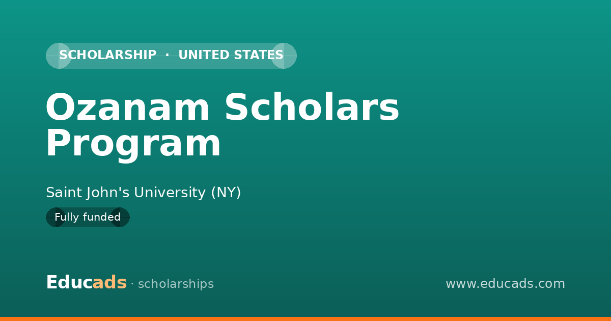 Ozanam Scholars Program scholarship