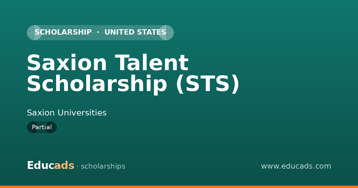 Saxion Talent Scholarship (STS) scholarship