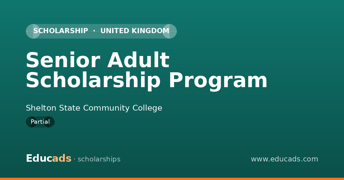 Senior Adult Scholarship Program scholarship