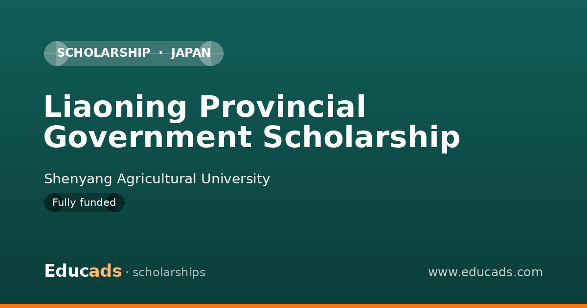 Liaoning Provincial Government Scholarship scholarship