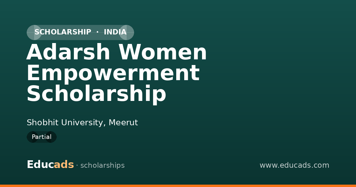 Adarsh Women Empowerment Scholarship scholarship