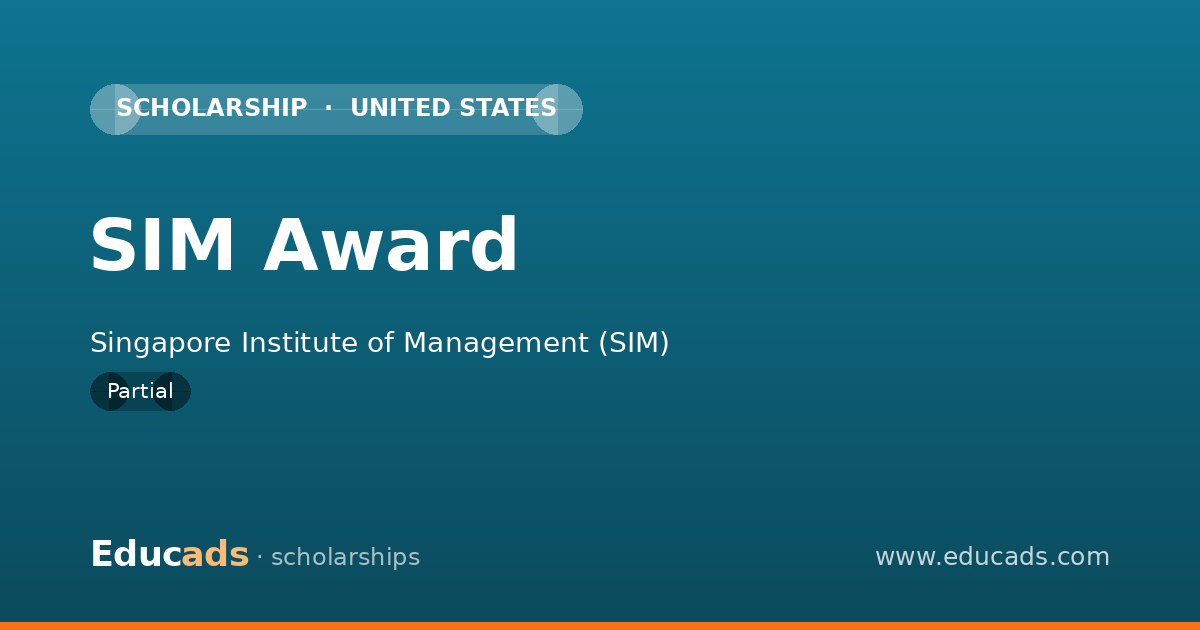 SIM Award scholarship