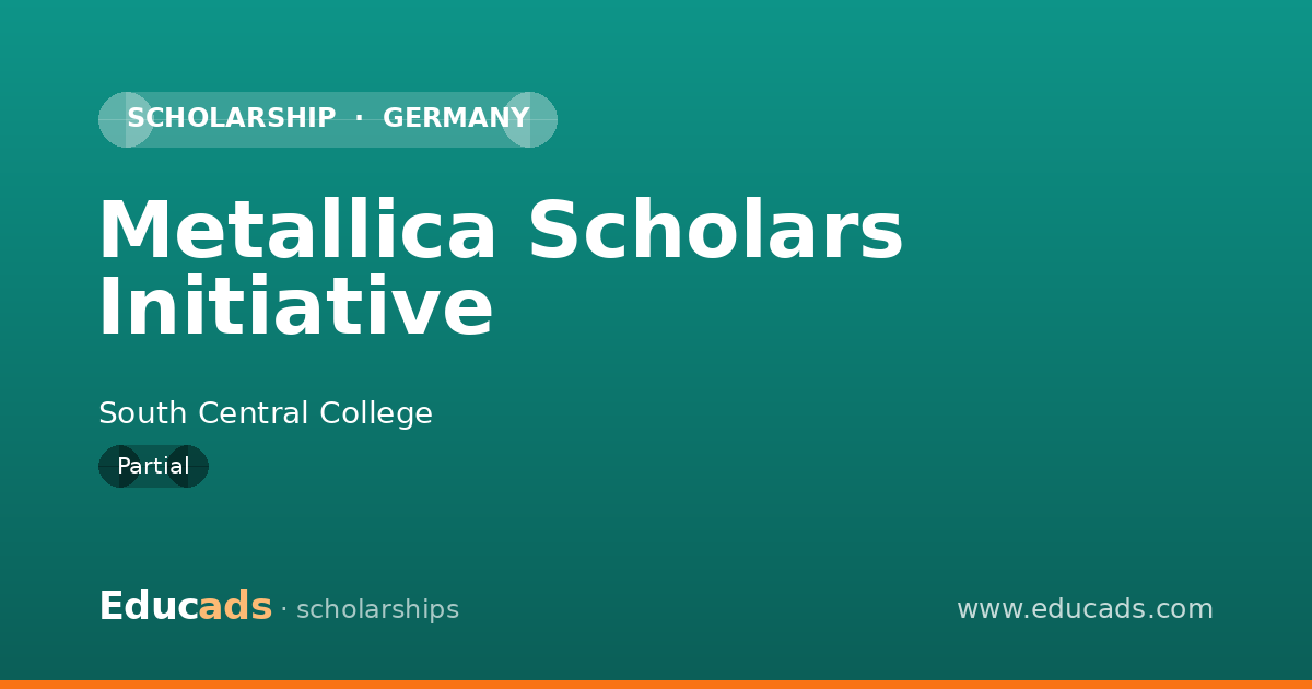 Metallica Scholars Initiative scholarship