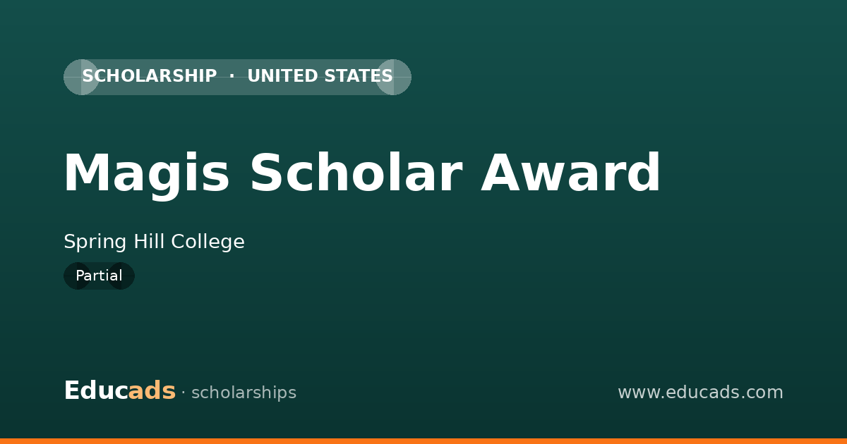 Magis Scholar Award scholarship