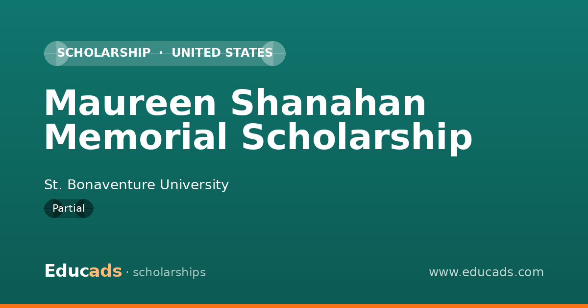 Maureen Shanahan Memorial Scholarship scholarship
