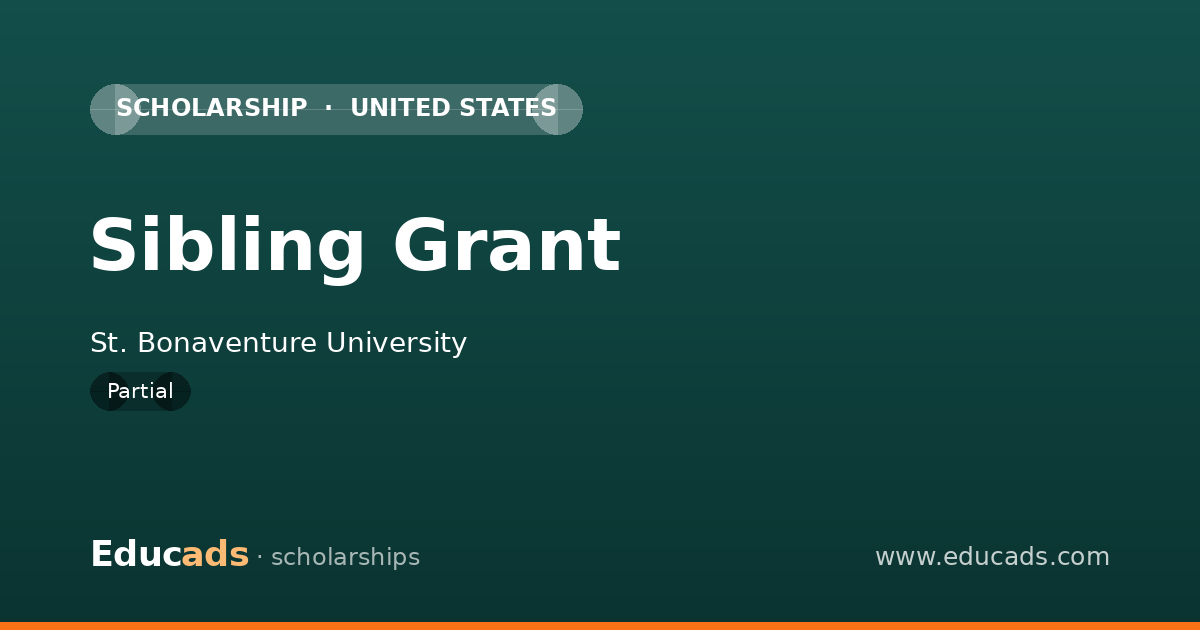 Sibling Grant scholarship
