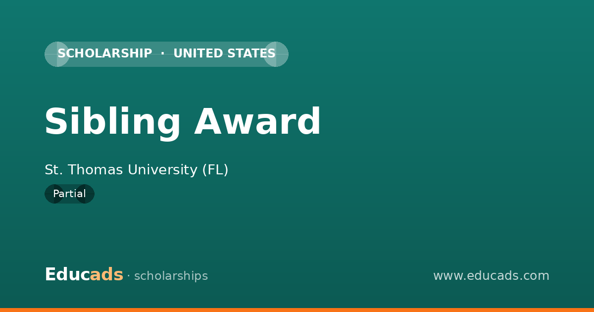 Sibling Award scholarship