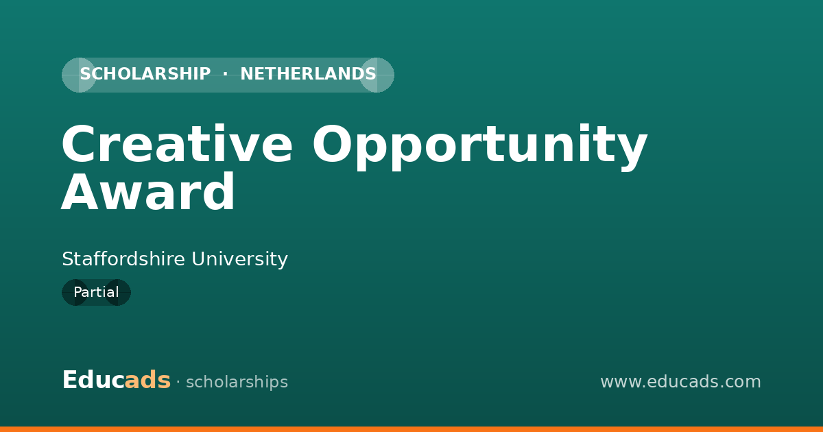 Creative Opportunity Award scholarship
