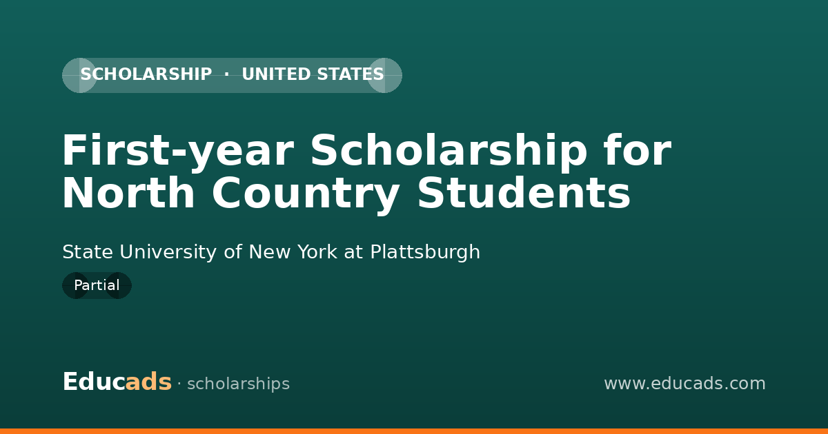 First-year Scholarship for North Country Students scholarship