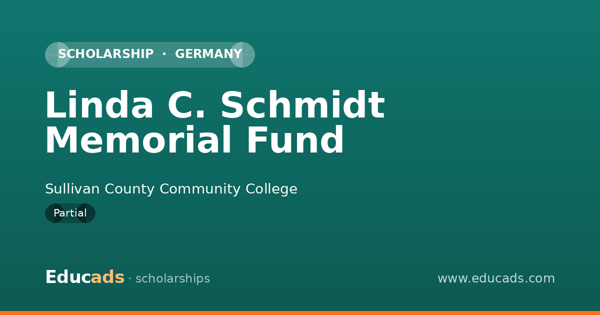 Linda C. Schmidt Memorial Fund scholarship