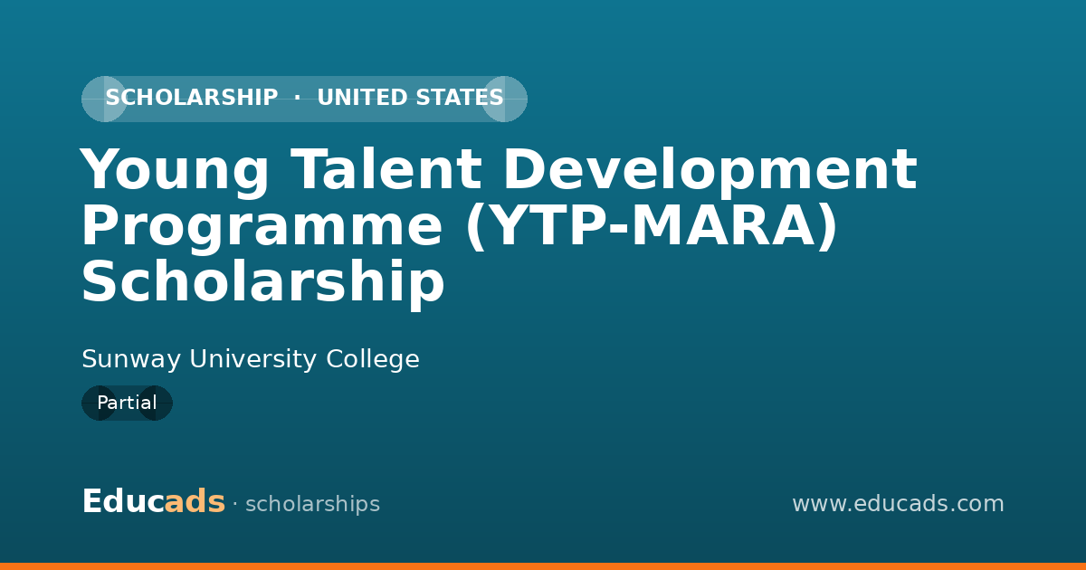 Young Talent Development Programme (YTP-MARA) Scholarship scholarship